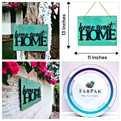 FABPAK Home Sweet Home Designer Wooden Wall Hanging