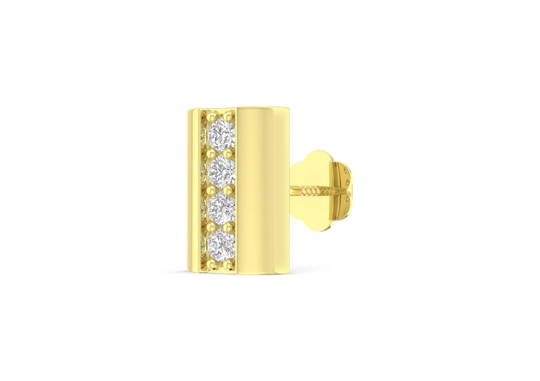 Diamond Bridge Men's Stud (1 Pc Only)