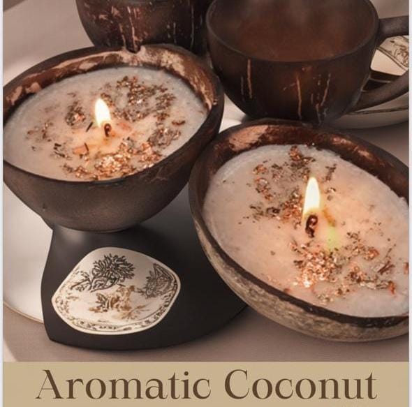Craafty Souls - Oudh Essence Coconut Shell Candle | Hand-Poured Eco Luxury