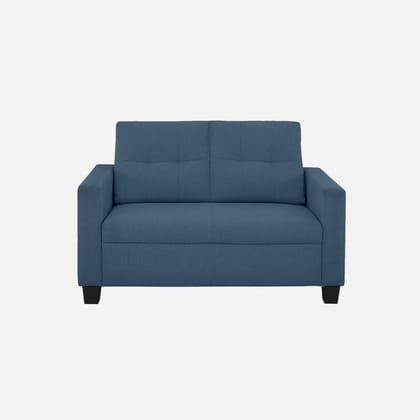 ease blue fabric 2 seater sofa
