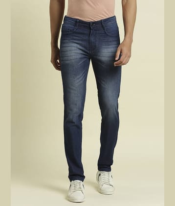 HJ HASASI - Blue Cotton Blend Slim Fit Men's Jeans ( Pack of 1 )