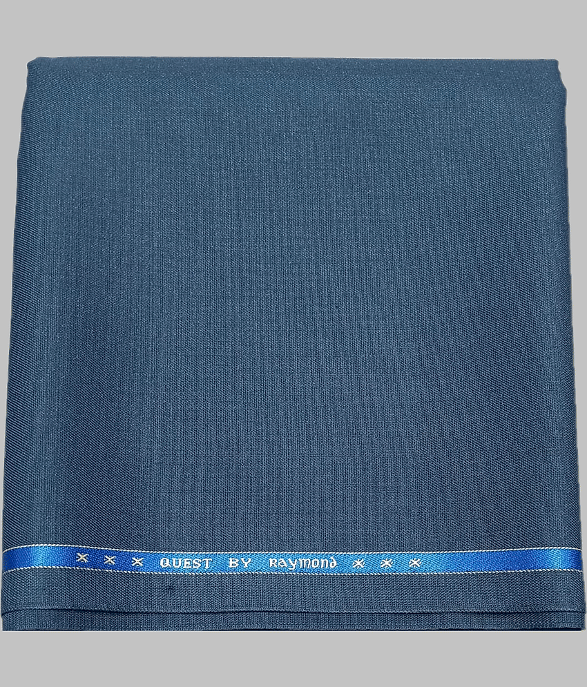 Raymond Blue Polyester Blend Men's Unstitched Pant Piece ( Pack of 1 )