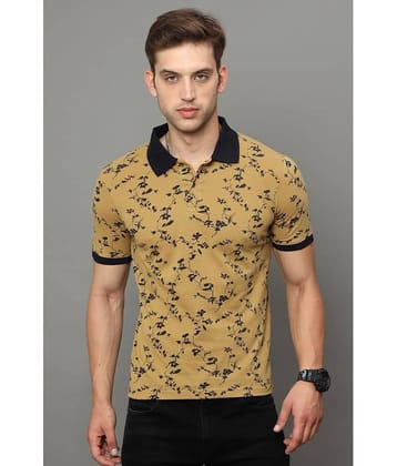 Cool Colors - Camel Cotton Regular Fit Men's Polo T Shirt ( Pack of 1 )