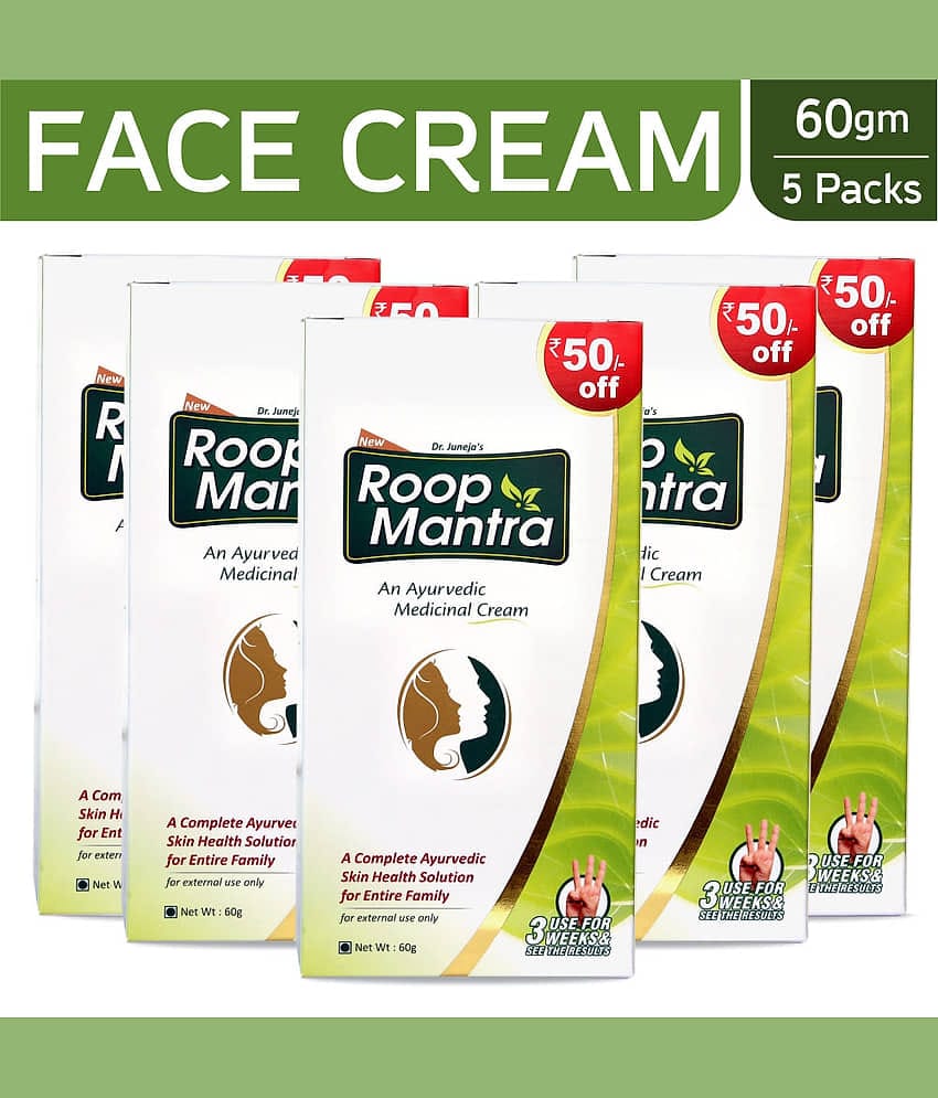 Roop Mantra Face Cream 60gm,(Pack of 5) Day Cream 300 gm Pack of 5