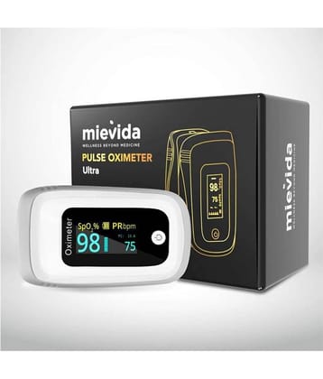 Mievida Finger Tip Pulse Oximeter with OLED Display and Auto Power off Feature, White