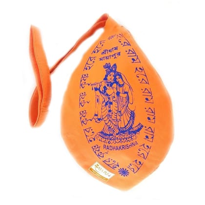 MAYAPURI Unisex-adult's Japa Mala & Sakshi Mala with Hare Krishna Print Gomukhi Japa Bag