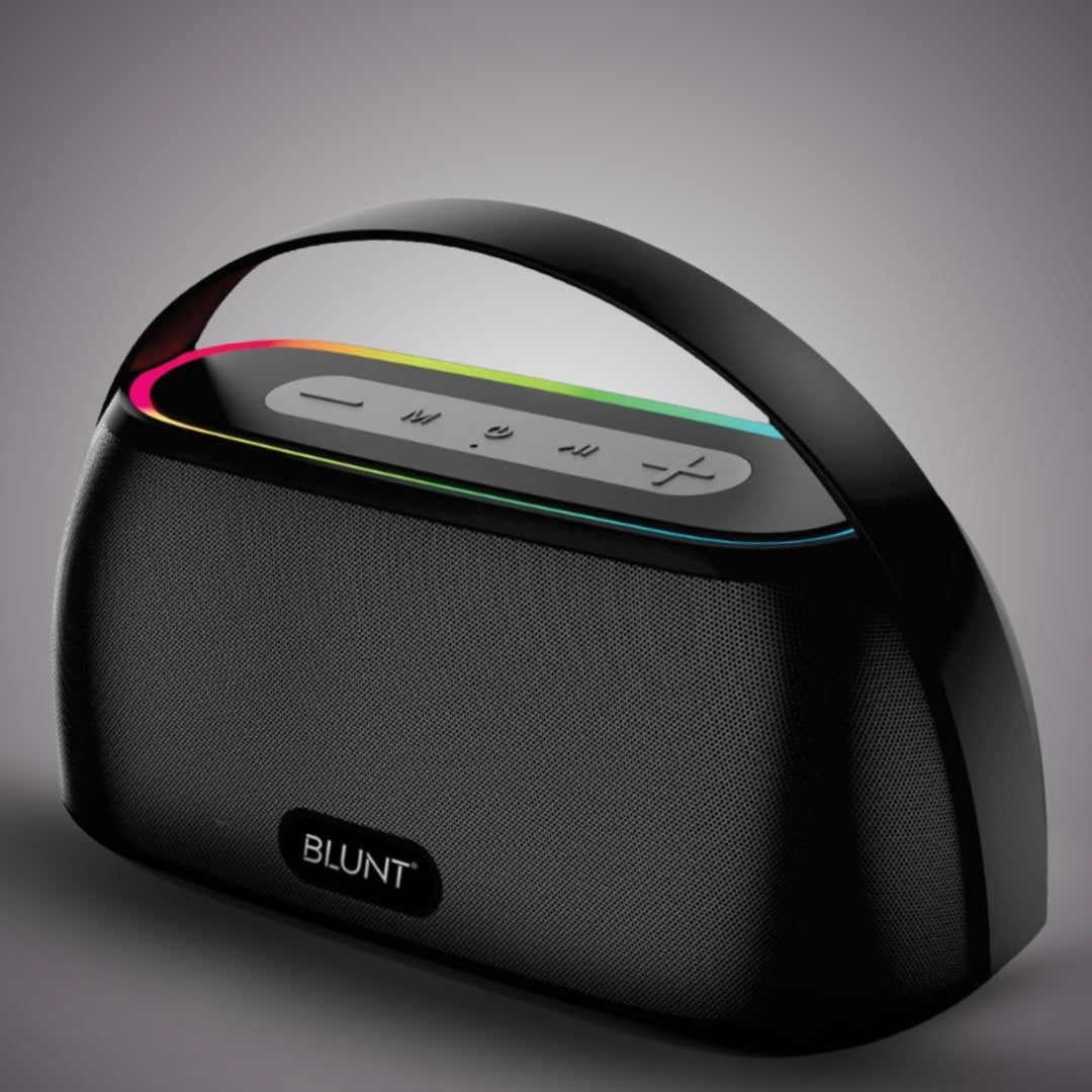 BLUNT SOUNDWAVE T4 – 18W RGB Bluetooth Speaker with 12H Playtime, TWS, FM & More
