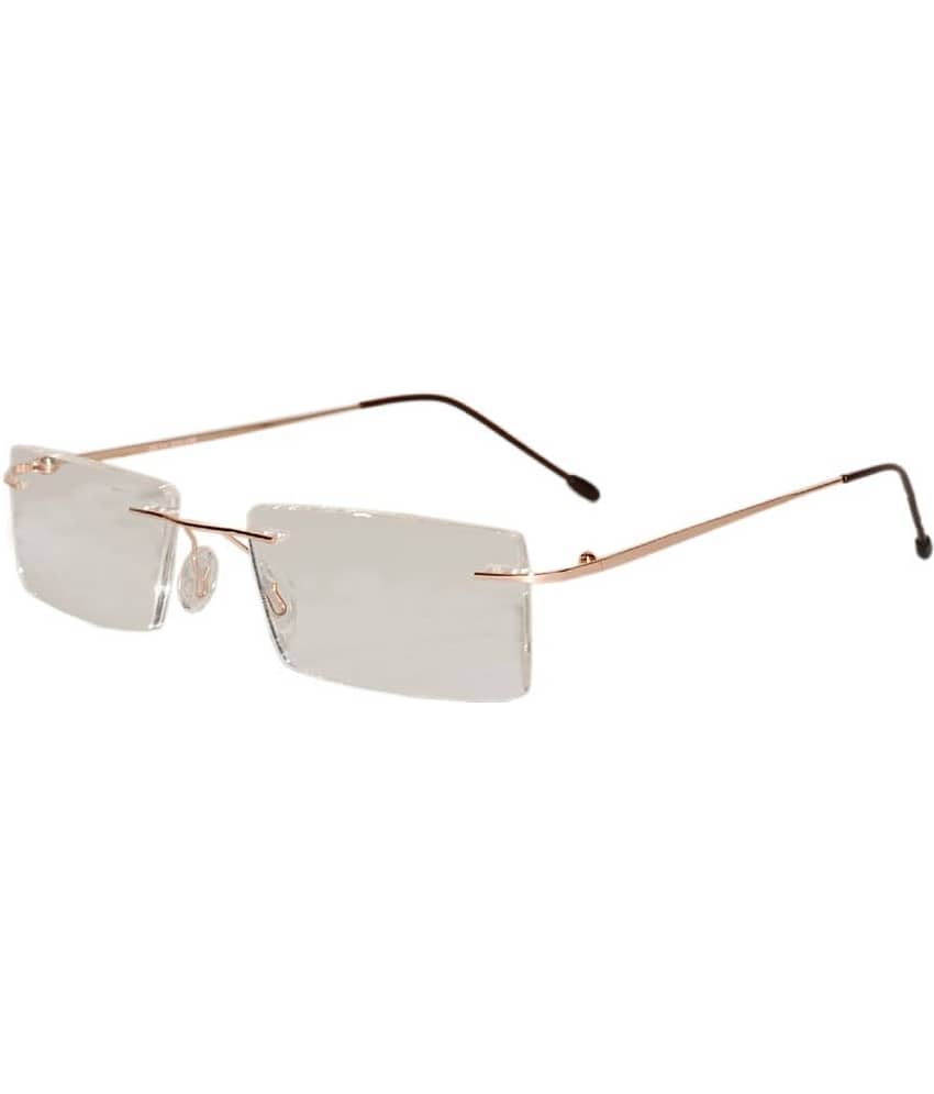 Peter Jones Rectangle Rimless Reading Glasses