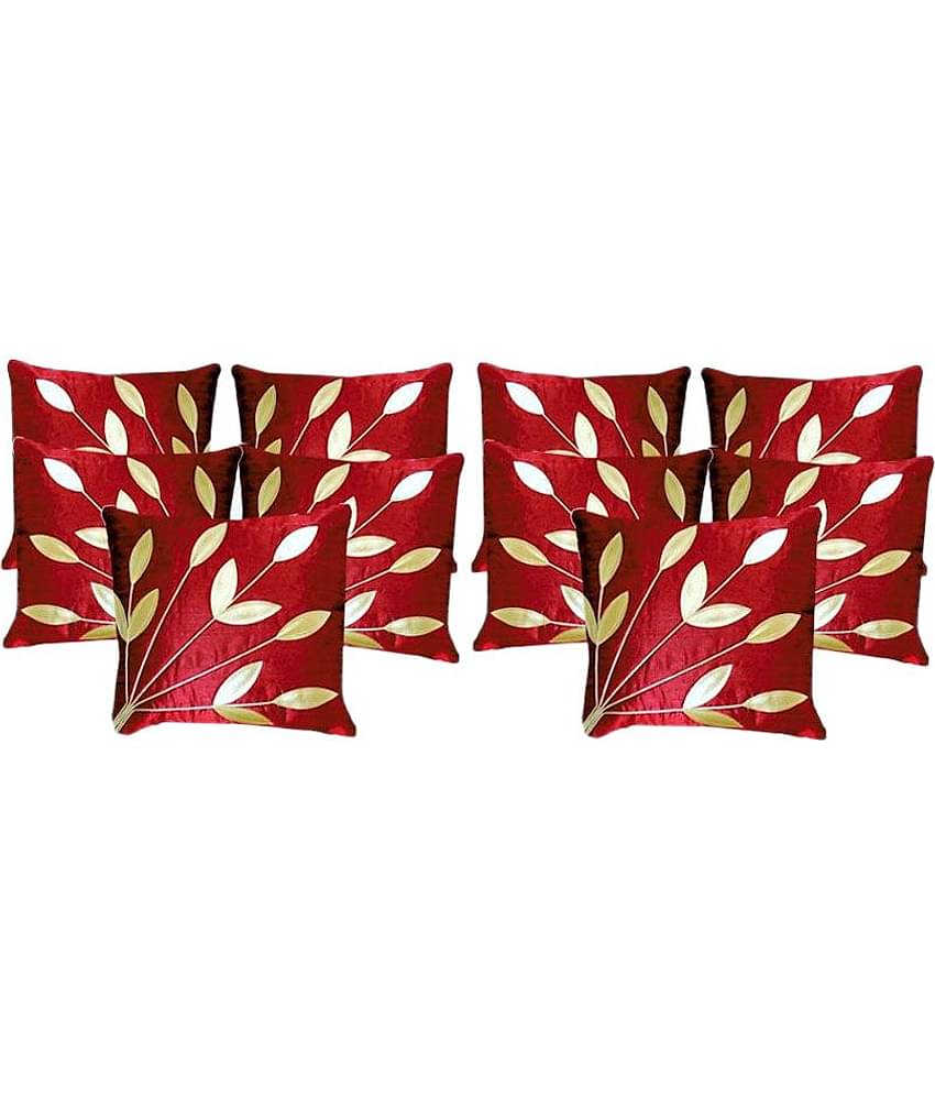 Belive-Me Set of 10 Poly Dupion Cushion Covers 40X40 cm (16X16)