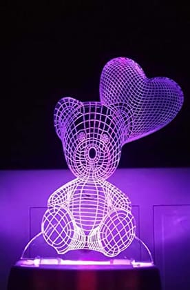 Heart Teddy LED Frame