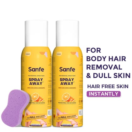 Spray Away Hair Removal Spray - 100ml - Pack of 2 Spray Away Hair Removal Spray - 100ml - Pack of 2 - Default Title