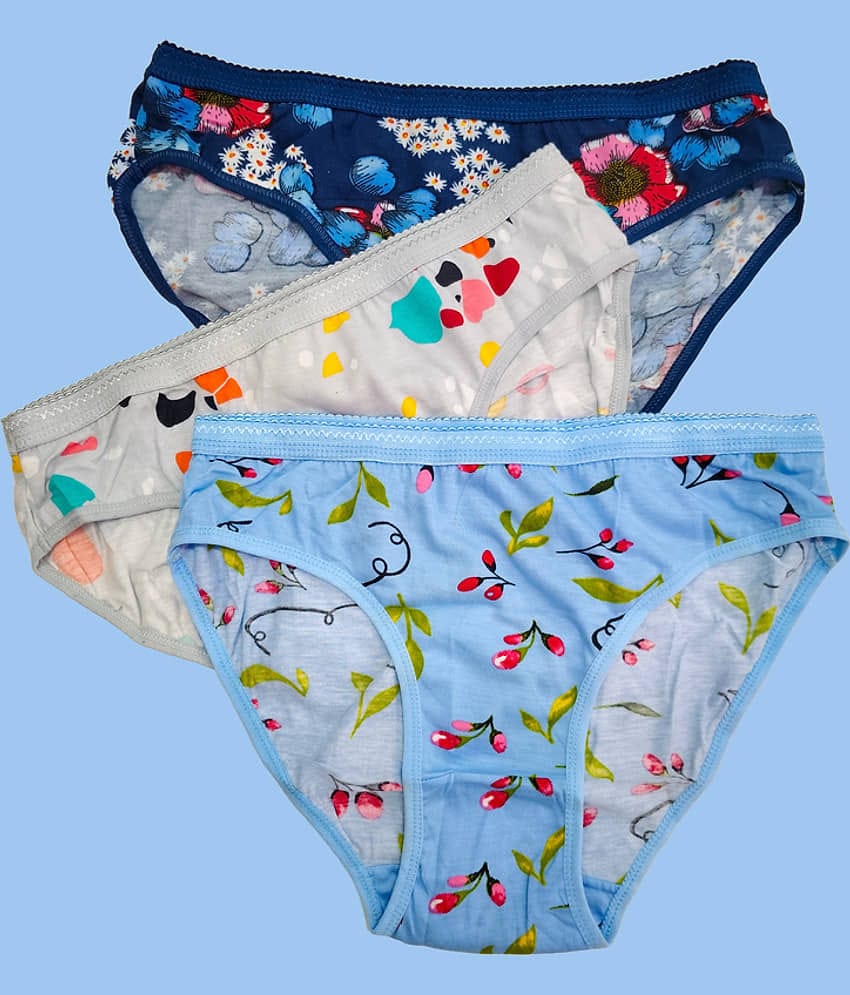 Ladyland Cotton Hipster ( Multicolor , Pack of 3 )