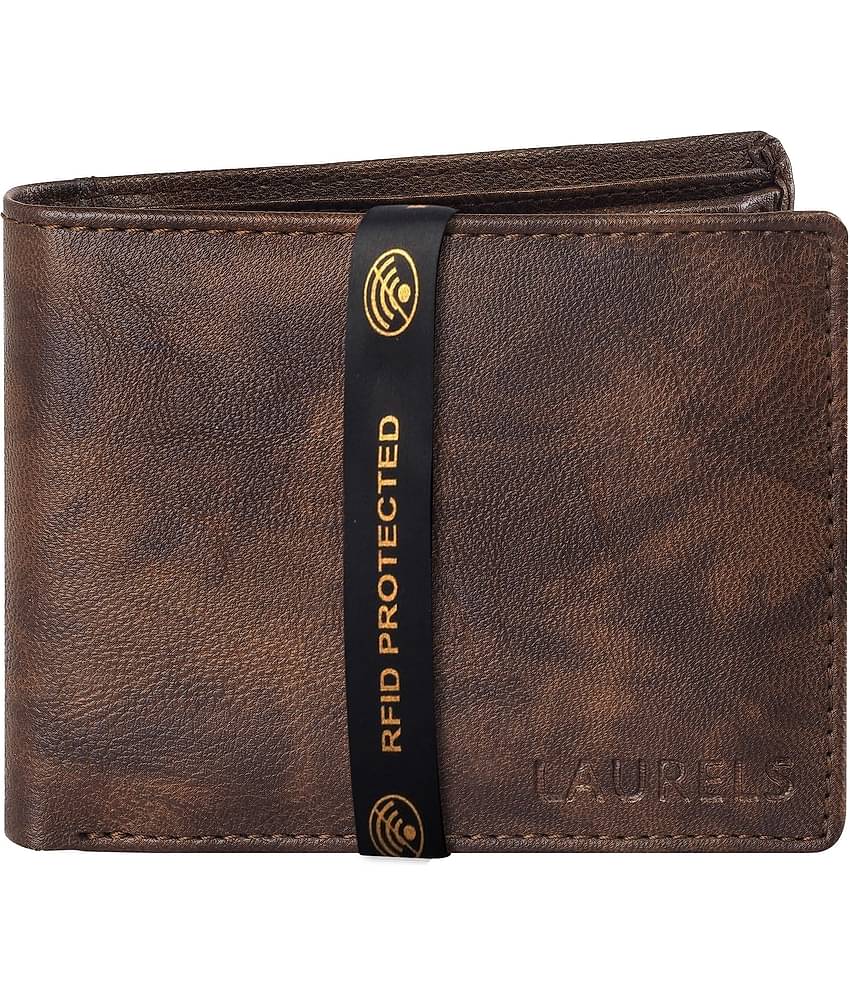 Walrus PU RFID Protected Brown Wallet (Men's Purse)
