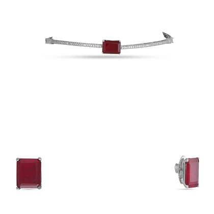 Eira - Purple Doublet Necklace Set