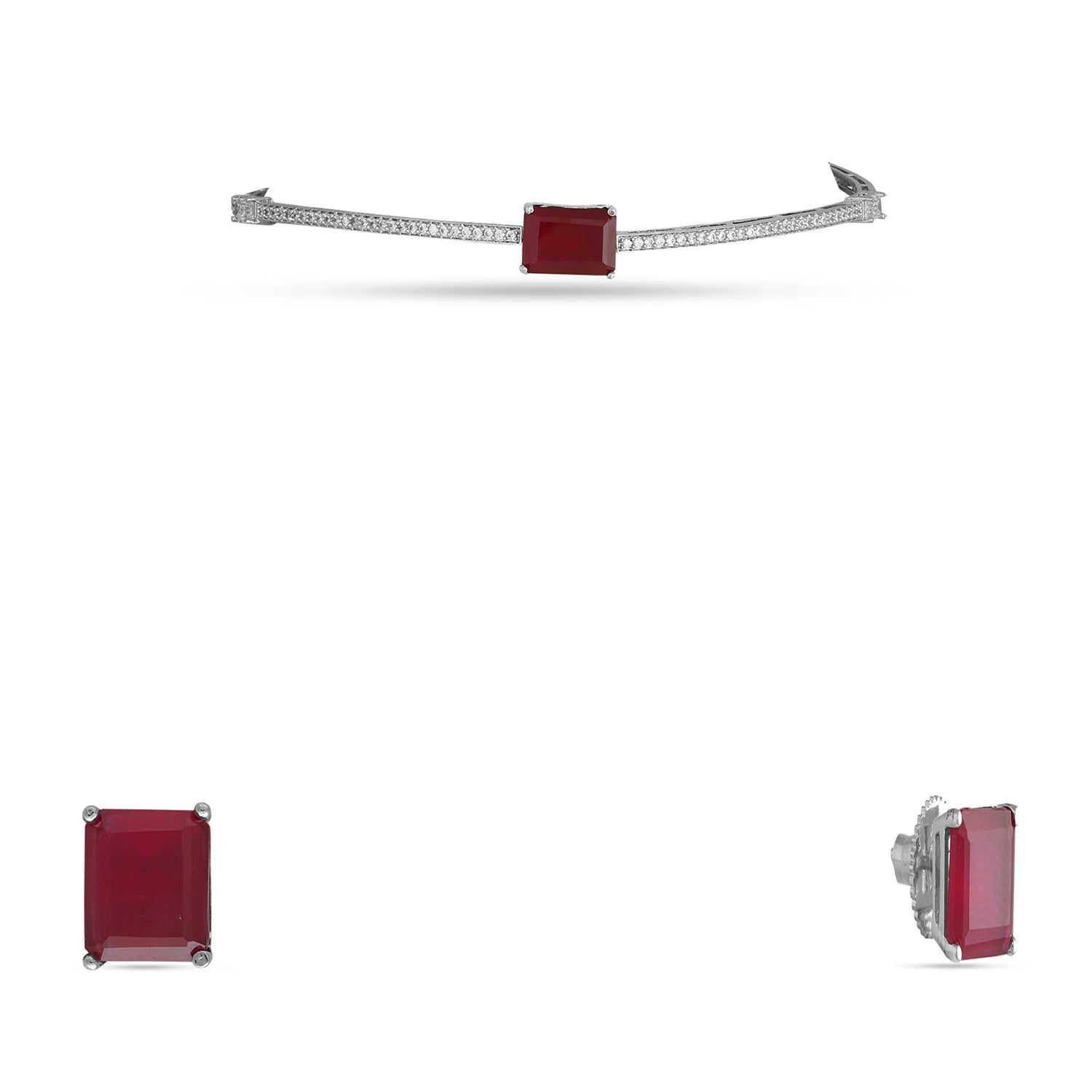 Eira - Purple Doublet Necklace Set