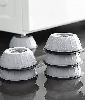 Plastic Washing Machine Stand / Anti Vibration Pads / Washer Foot Pads / Dryer Heightening Pads,White (4U)
