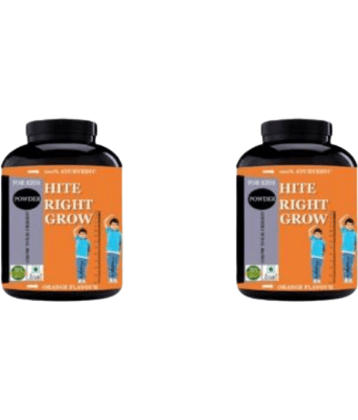Hindustan Herbal HITE RIGHT GROW (ONLY FOR KIDS) 0.2 kg Powder Pack of 2