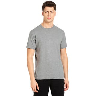 Classic Grey Round Neck T-Shirt: Comfortable and Stylish