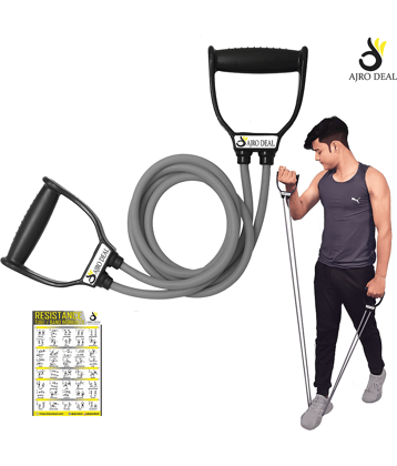 AJRO DEAL - Latex Double Toning Tube ( Pack of 1 )