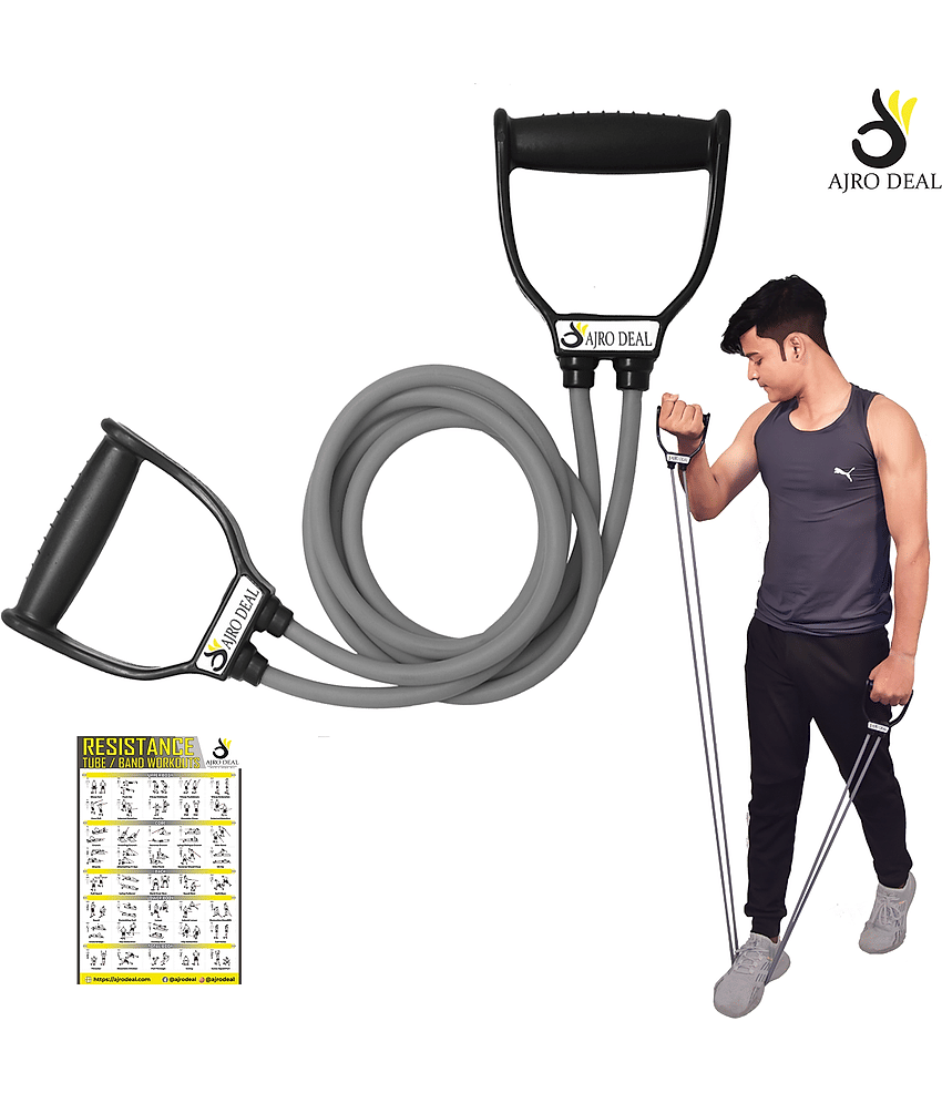 AJRO DEAL - Latex Double Toning Tube ( Pack of 1 )