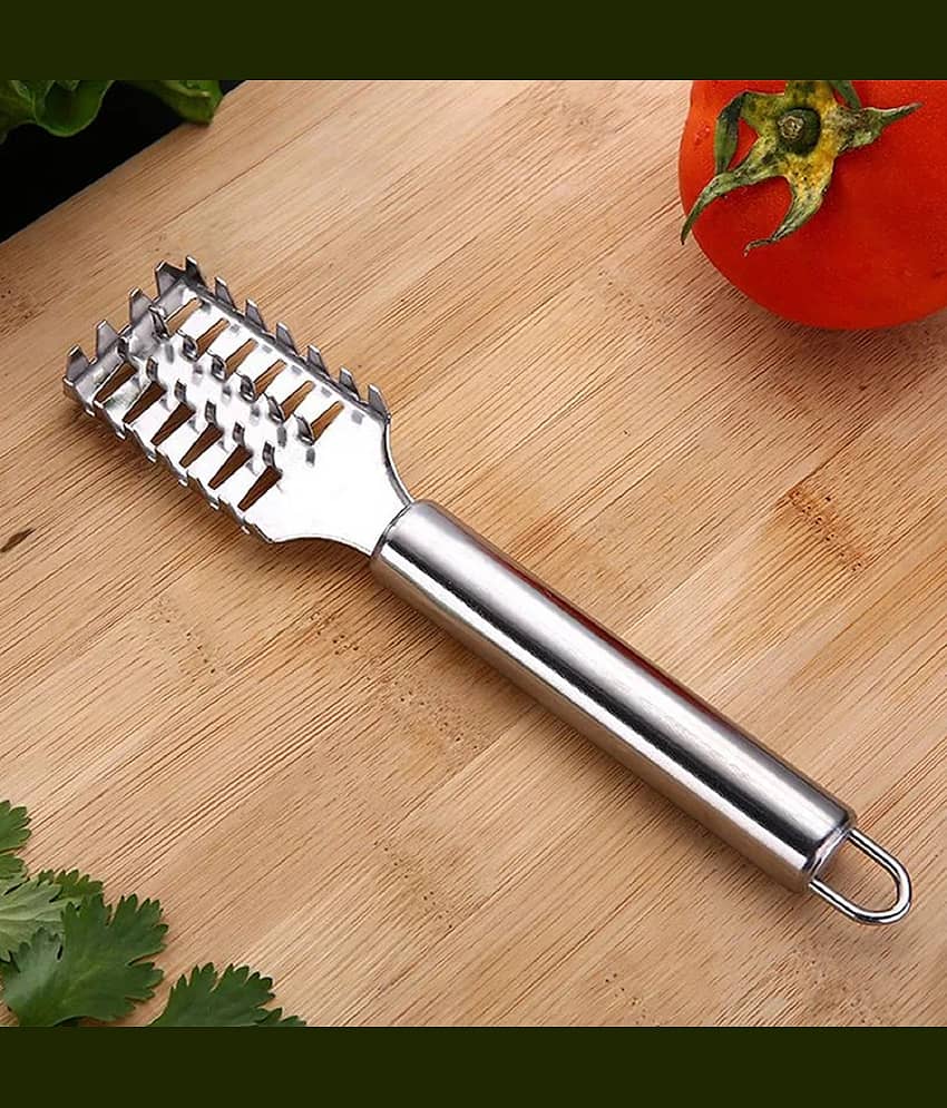 Fish Scale Remover Scraper Stainless Steel Fish Cutting Tools Sawtooth Easily Remove Fish Scales-Cleaning Brush Scraper Kitchen Tool