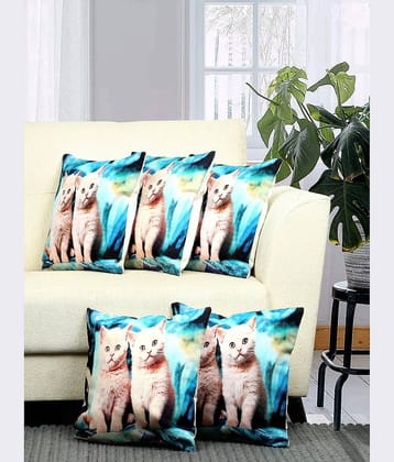 BELLA TRUE  Set of 5 Cushion Covers Floral Themed