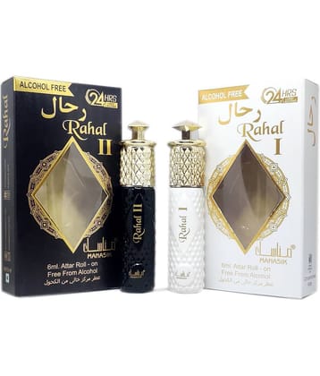 MANASIK  RAHAL WHITE I & RAHAL BLACK II  Concentrated   Attar Roll On 6ml .  ( COMBO SET )