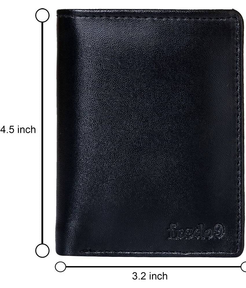 HIDEFLIX Black PU Men's Regular Wallet,Two Fold Wallet ( Pack of 1 )