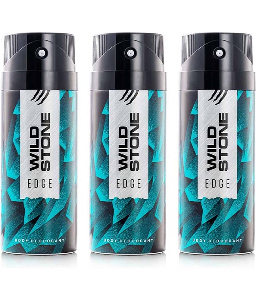 Wild Stone Edge Deodorant Spray for Men 150 ml ( Pack of 3 )