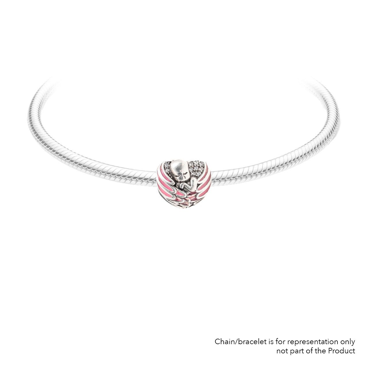 Guardian Angel | 925 Silver charms for Bracelets / Chain-Free / Silver / Modern