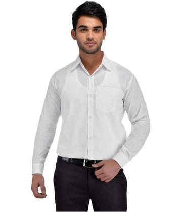 DESHBANDHU DBK - White Cotton Regular Fit Men's Casual Shirt (Pack of 1 )