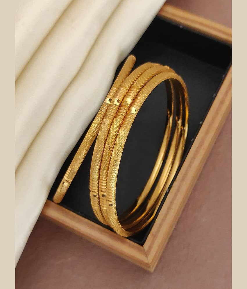 Shivay Fashion Gold Bangle Set ( Pack of 2 )