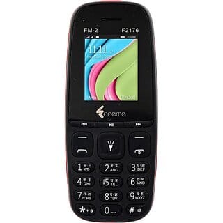 Oneme Fm-2 F2176 (Dual Sim, 4.57 Cm (1.8 Inch) Display, 1100 Mah Battery, Black)