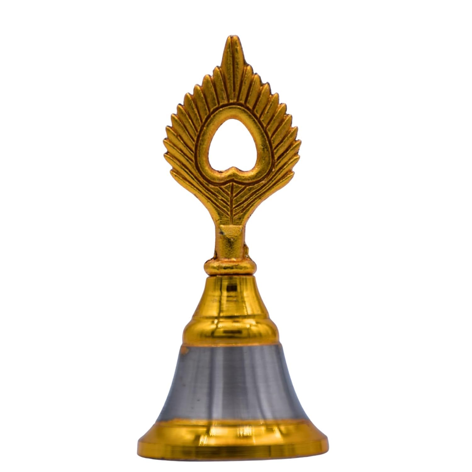 Gold Ghar Brass Pooja Bell Ghanti For Home & Mandir