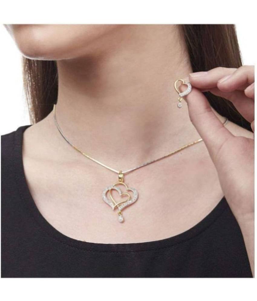 Sunhari Jewels Golden Pendant set ( Pack of 1 )