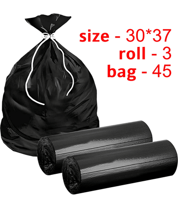 Arni Black Virgin Plastic Dustbin and Garbage bags
