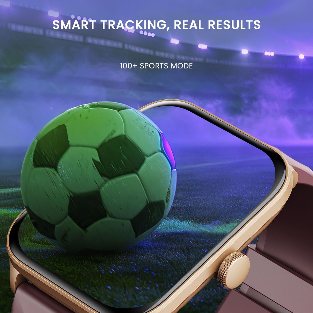 CELLECOR M5 Plus 2.01" IPS HD Display | 700 NITS | BT-Calling | AOD | IP67 | BT v5.4| Smartwatch Gold Burgundy