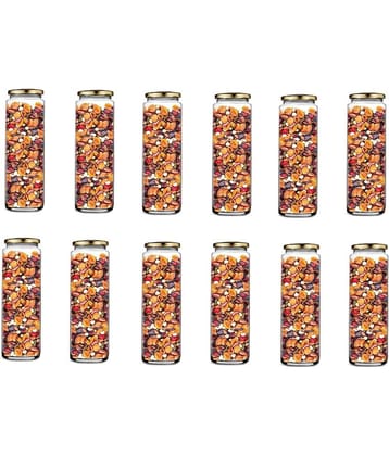 Somil - Storage Container Glass Transparent Utility Container ( Set of 12 )