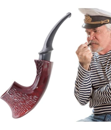 JMALL Brown 14 cm Wooden Pipe - Pack of 1