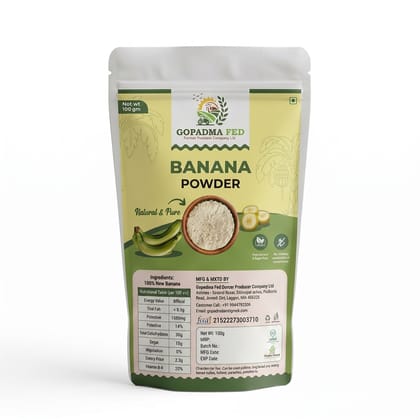 Banana Powder - 100 gm - 100 gm - One stand-up pouch