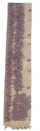 Odisha Handloom Cotton Saree Mauve Lily Paisley Buti