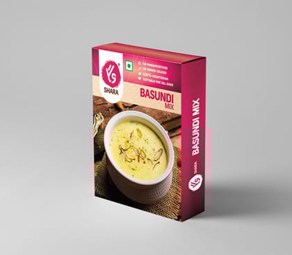 Shara Basundi Mix (100g) | Authentic Traditional Indian Dessert Instant Mix | No Preservatives & 100% Vegetarian | Quick Preparation Shara Basundi Mix (100g) | Authentic Traditional Indian Dessert Instant Mix | No Preservatives & 100% Vegetarian | Quick Preparation