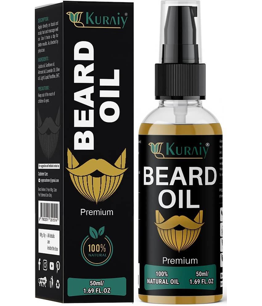 KURAIY Beard Growth Essential Oil For Men Beard Care Hair Growth Nourishing Beard Care