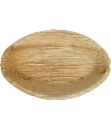 Agri Club Areca Leaves 2.5x4.5 Inch Boat Shape Disposable Bowl (Set of 25)