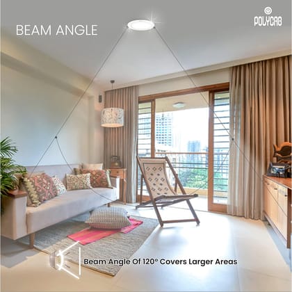 Polycab 18W LED Panel Light Scintillate Edge Slim Round Smart Offers Bright Lumination Long Lifespan No Harmful Radiation (Cool White, 6500K, 4 PCS, Cut Out: 7.79 inches)