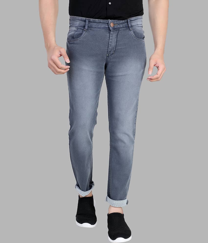 RAGZO - Grey Denim Slim Fit Men's Jeans ( Pack of 1 )