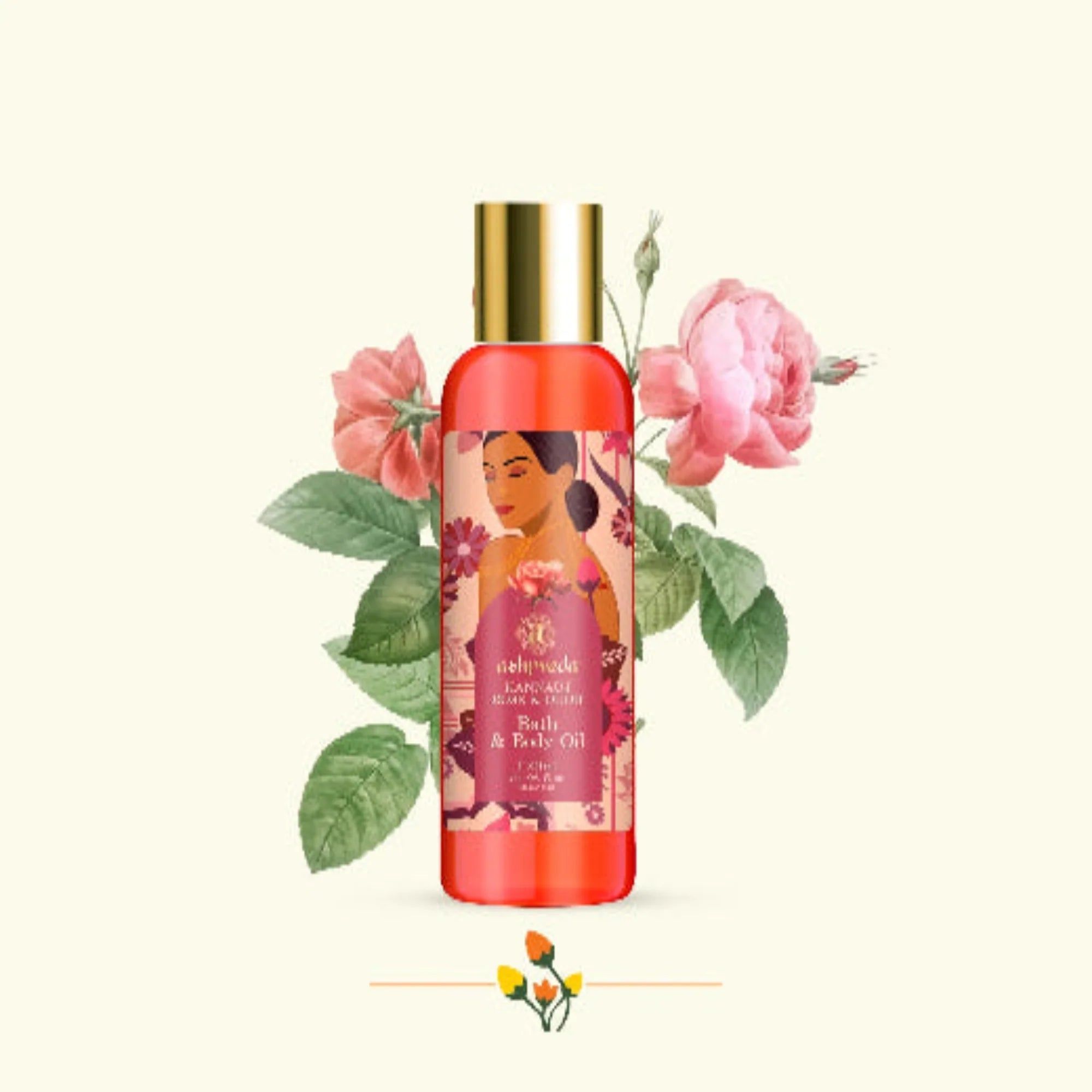 Ashpveda Kannauj Rose and Oudh Bath and Body Oil 30ml