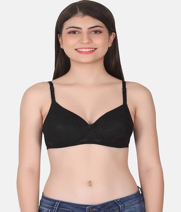 LACYLUXE Net Lightly Padded Women's T-Shirt Bra ( Black )