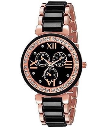 DECLASSE - Black Metal Analog Womens Watch