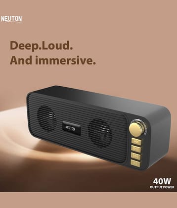 NEUTON PRO SHENSHAH GOLD 40 W Bluetooth Speaker Bluetooth v5.0 with USB,SD card Slot,Aux Playback Time 4 hrs Gold